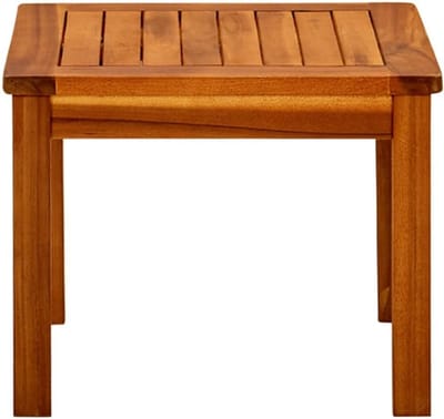 Massief houten tafel - Tuin bijzettafel - Buiten genieten - Uniek natuurproduct - 45 x 45 x 36 cm - Bruin