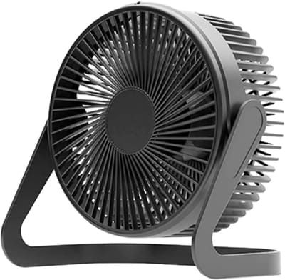 Mini Ventilator Voor Studentenkamer & Kantoor – Stille Persoonlijke Koeling – USB Tafelventilator Voor Slaapkamer – Ideaal Voor Studie, Werk & Rust