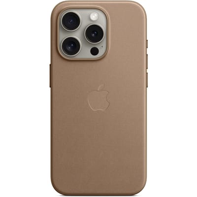 FineWoven Backcover MagSafe voor de Apple iPhone 15 Pro - Taupe