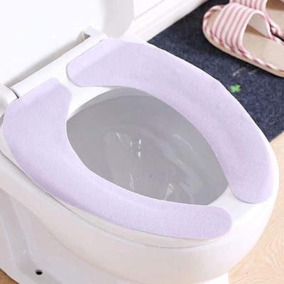Toiletbrilhoezen - WC brilmatten - Warm zitten - Adsorptietechnologie - Universeel 70-120 cm - Paars