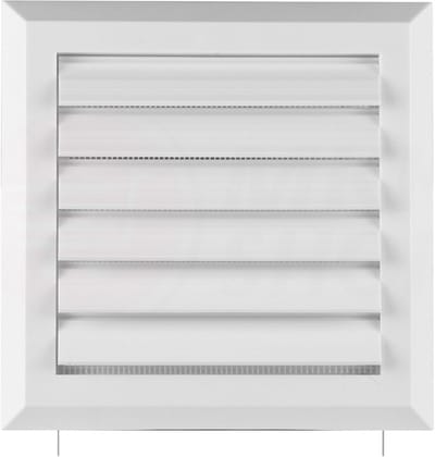 Ventilatierooster met Hor en Lamellen Ø 100 mm - Wit of Bruin - Ventilatieafdekking