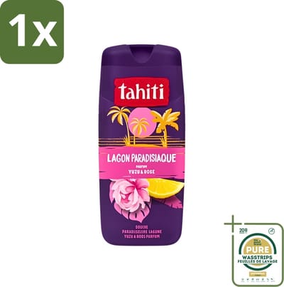 1 x Tahiti - Douchegel - Paradijselijke Lagune - Yuzu & Rose - 315 ml- Douchegel - Yuzu En Roos - Paradijselijke Geur - Hydraterende Douchegel - Verfrissende Geur