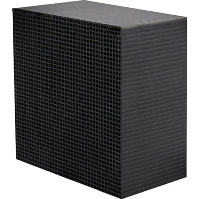 Actief Koolfilter Honingraatfilter Kubus Waterzuivering voor Tank Aquarium black