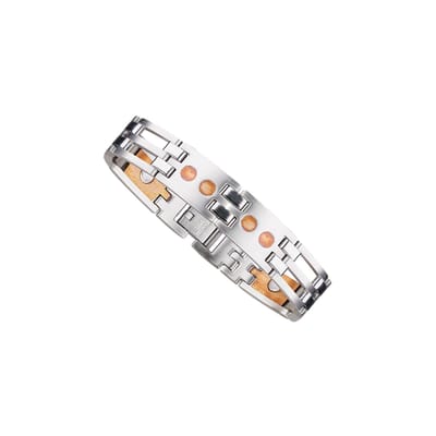 Magneet armband RVS Koper - M