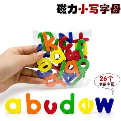 26 Magnetische Letters Alfabet Koelkaststickers Hoofdletters Kleine Letters Cijfers Peuters Leren Spellen Tellen Leergericht Speelgoed