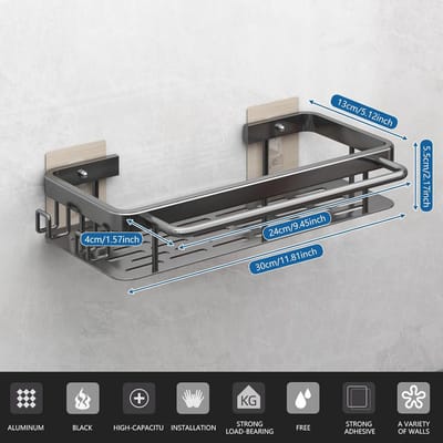Gootsteenorganizer met wandmontage - Zelfklevende organizer voor keukenaccessoires zonder boren