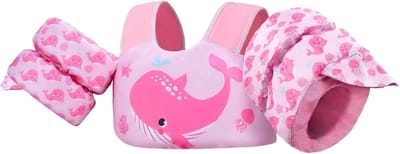 Baby Zwemvest - Zwemhulp Kinderen - Leren Zwemmen - EN 13138-1 Gecertificeerd - 15-30 kg - Lichtroze