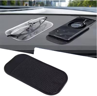 CHPN - Dashboard matje - Anti-slip matje voor op dashboard - Telefoonmatje - Zwart - Siliconen - Sticky matje - Flexibel