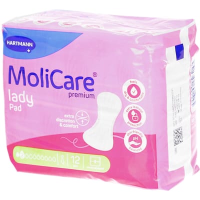 Molicare Premium Lady Pad 2 Druppels 331 ml Absorptie - 12 stuks