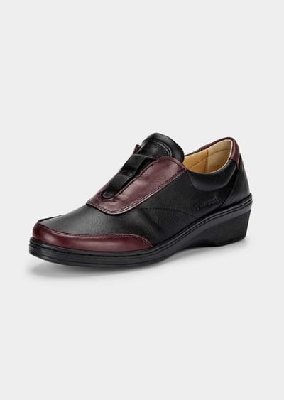 Slip-on sneakers - zwart / bordeaux - Gr. 36 van Goldner Fashion