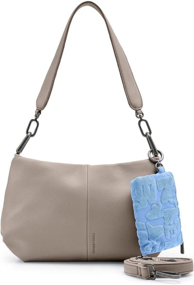 FREDsBRUDER Leren schoudertas Color Kiss Collection Shoulderbag Taupe