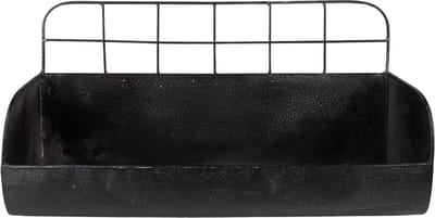 Clayre & Eef Wandrek 38x14x20 cm Zwart IJzer