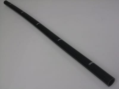 Rechte buis 1M olie / brandstof silicone-Zwart-6,5