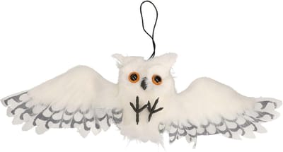 Fiestas Guirca Halloween/horror thema hang decoratie uil met grote ogen - enge dieren - 55 cm
