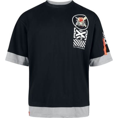 Five Finger Death Punch T-shirt - EMP Signature Collection - Oversize - M - voor Mannen - zwart-grijs