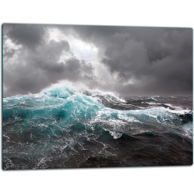 TMK ArtDeko - Snijplank - 52x40 cm - Glazen Beschermplaat - Inductie Geheel