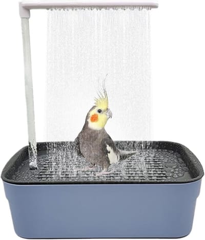 KZQ Papegaai Douchebadbox Automatische Vogelbadkuip Met Stromend Water Fontein Usb Elektrisch Sproeisysteem Voor Kleine En Middelgrote Vogels