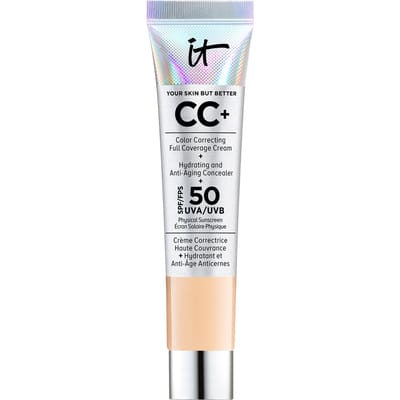 IT Cosmetics Your Skin But Better CC+ Crème SPF50+ 12ml - Hydraterend - Hoge Dekking & Satijnen Finish - Medium - Travel Size