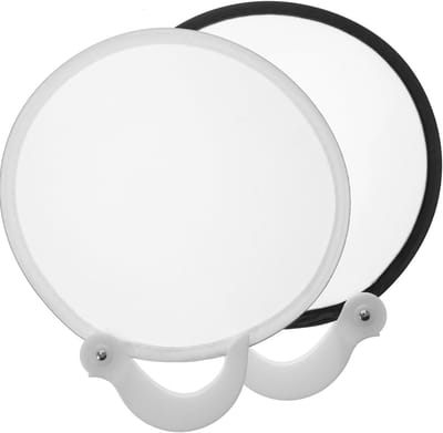 Opvouwbare handventilatoren - Lichte kunststof ronde handwakers, draagbare zomerventilatoren voor bruiloften, feesten en decoratie, 2 stuks