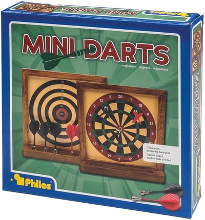 Philos Mini Darts spel - Multicolor dartbord voor kinderen en volwassenen.