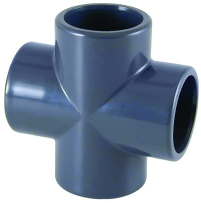 PVC-U Kruisstuk 32 mm PN16 - Buiskoppeling voor Vijver, Zwembad
