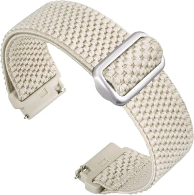 Verstelbare Elastische Nylon Horlogeband voor Dames en Heren met Snelle Bevestiging – Geschikt voor 16mm tot 24mm Horloges, Comfortabel en Duurzaam