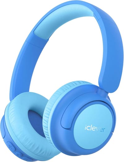 SnelShoppen - Bluetooth hoofdtelefoon voor kinderen - Draadloze kinderhoofdtelefoon met microfoon - 60 uur batterij - 74/85 dBA volumebegrenzing - Ide