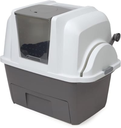 Catit Kattenbak - Incl. 4 Afvalzakken - Grijs/Wit - 67 x 48 x 46 cm