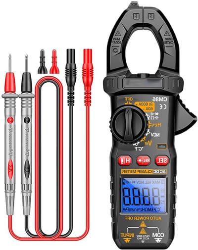 Multimeter - Stroommeter - Elektrische Diagnostiek - 6000 Counts - 18.5 cm - Zwart