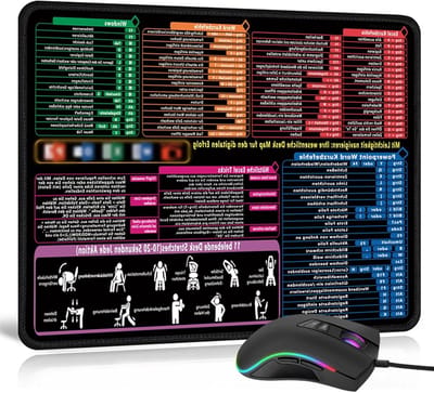 Hoogwaardige antislip muismat 250 x 300 x 3 mm voor pc, gaming en kantoorwerk, ideaal voor studie en comfort