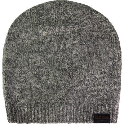 Scotch & Soda Wollen Basic Beanie Grijs Winter Heren Muts 133918 0607