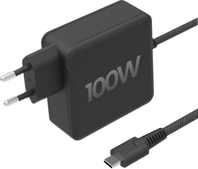 Phreeze 100W GaN Snellader met USB-C Kabel 1.8 Meter - Voedingsadapter USB C - Laptop Oplader geschikt voor MacBook Pro, Dell XPS, Nintendo Switch, ZenBook, HP Envy en meer