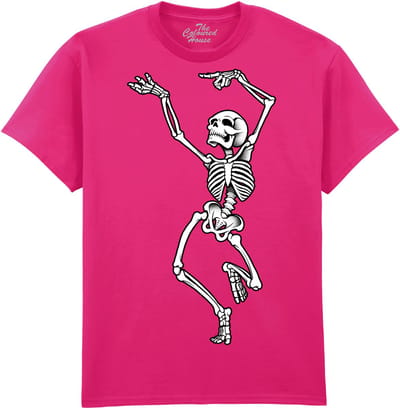Dancing Skeleton The Coloured House T-shirt XL