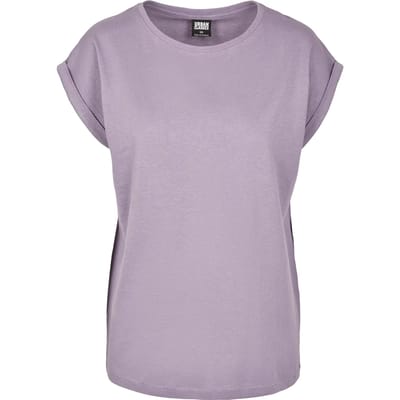 Urban Classics Extended Shoulder Tee Dames T-shirt - lila - 5XL