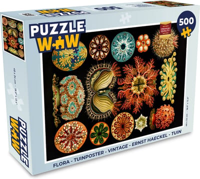Puzzel Vintage - Ernst Haeckel - Zeedier - Natuur - Zee - Kunst - Legpuzzel - Puzzel 500 stukjes