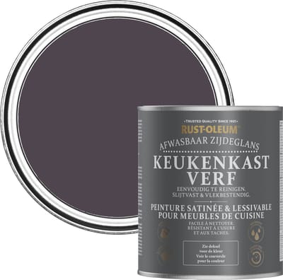 Rust-Oleum Donkerpaars Keukenkastverf Zijdeglans - Druivensap 750ml