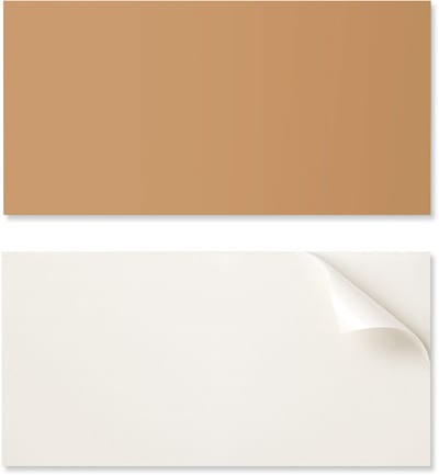 Zelfklevend vinylpaneel, perfect voor moderne interieurs, 100x50 cm, oranje kleur.