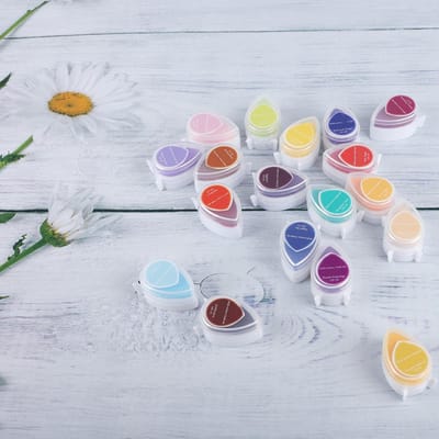 Ambachtelijke Inktkussens Stempels DIY Kleur, Ambachtelijk Inktkussen Voor Stempels, Papier Stempelen (Pakket van 40) gray