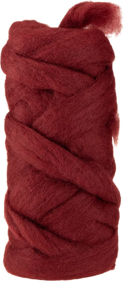 ZoeZo Design - wolkoord - viltwol - decoratiewol - spinwol - knutselen - bloemschikken - 200 gr - bordeaux rood