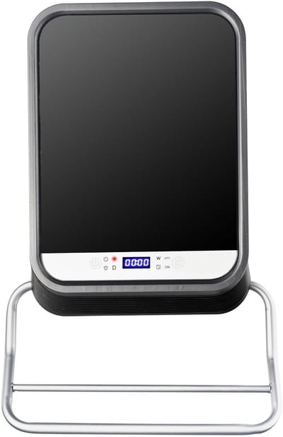 Badkamerkachel ThermoTowel met handdoek beugel - 2000Watt - Timerfunctie - Temperatuur instelbaar - RVS behuizing - IP22