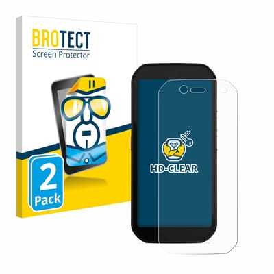 BROTECT - Screenprotector voor Caterpillar Cat S42 H+ - Folie Beschermfolie transparant 2 Stuks