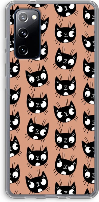 Case Company® - Hoesje geschikt voor Samsung Galaxy S20 FE / S20 FE 5G hoesje - Kat - Soft Cover Telefoonhoesje - Bescherming aan alle Kanten en Schermrand