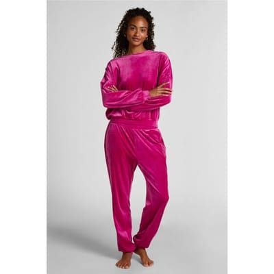 Hunkemöller Joggingbroek Velours Roze