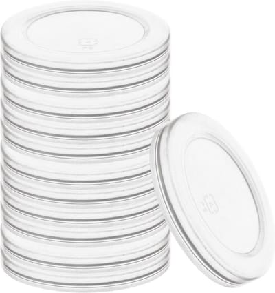 Deksel voor Yoghurtpot 6,8 cm 12 stuks - Yoghurtpot en Dessert - Oats Potje - Dessertpot - Yoghurtbeker - Yoghurt en Muesli Beker - Lunchpot