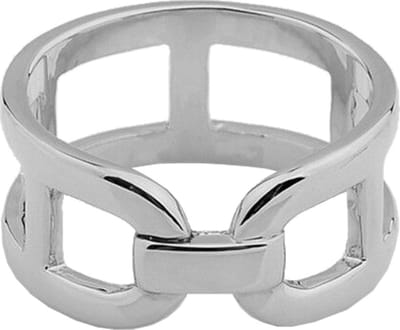 Fako Bijoux® - Sjaalklem - Sjaal Klem - Sjaal Ring - Ring Rond Open - 23x11mm - Zilverkleurig