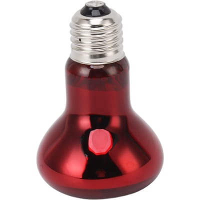 Ampoule chauffante pour reptiles E27 UVA Amphibiens Se prélassant Jour et Nuit Ampoule chauffante pour barbu 100W 105kg 0.315A gray