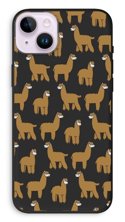 Case Company® - Hoesje geschikt voor iPhone 14 Plus hoesje - Alpacas - Biologisch Afbreekbaar Telefoonhoesje - Bescherming alle Kanten en Schermrand