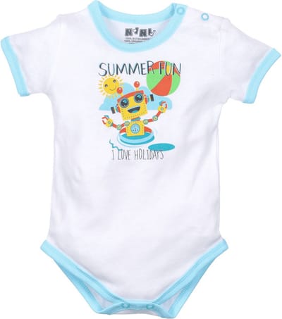 Nini- romper met korte mouwen - SUMMER FUN - biologisch katoen 74