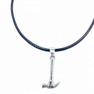 Ketting hamer zilverkleur 45 cm - Charme Bijoux