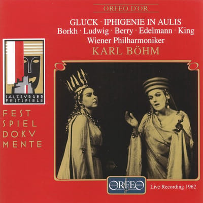 Christa Ludwig, Inge Borkh, James King, Walter Berry, Otto Edelmann, Karl Böhm, Wiener Philharmoniker - Gluck: Iphigénie In Aulis, Live Recording 1962 (2 CD) (Remastered)